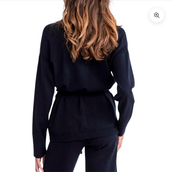 Kerri Rosenthal YVONNE SHAWL COLLAR POPCKET IN INDIGO - Picture 3 of 6